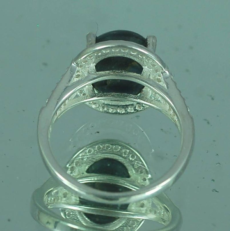 Sapphire gemstone ring,natural star sapphire ring,anniversary ring,September birthstone ring,sterling silver 925