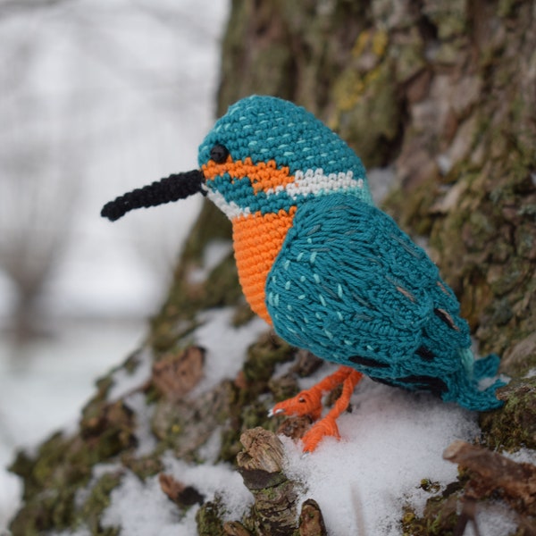 Crochet Pattern Kingfisher (US)/ Haakpatroon IJsvogel Nederlands