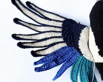 Modèle de pie | Oiseau au crochet | Oiseau au crochet