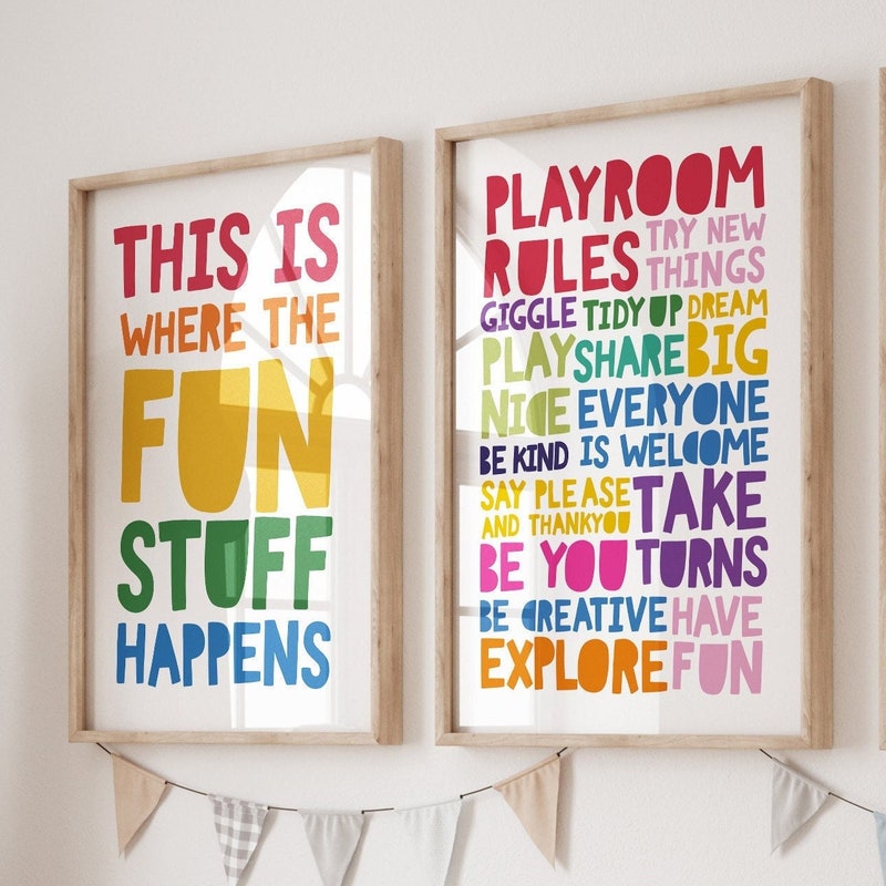 Playroom Rules - Etsy