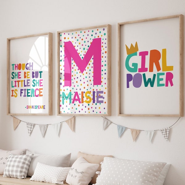 Girls Bedroom Prints, Positive Affirmation Print, Girls Bedroom Posters, Motivational Prints, Inspirational Wall Art, Playroom Prints