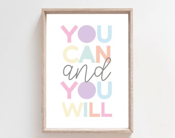 Girls Bedroom Prints, Motivational Print, Girls Nursery Prints, Playroom Prints, Girls Bedroom Decor, Girls Nursery Wall Art, Girls Wall Art