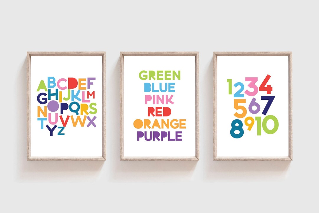 Playroom Rules Print, Playroom Prints, Nursery Prints, Colourful ...