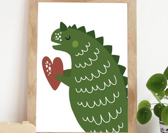 Rawr Means I Love You In Dinosaur, Dinosaur Prints, Playroom Prints, Boys Nursery Prints, Boys Decor, Dinosaur Wall Art, Dinosaur Poster
