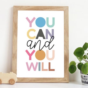 Girls Bedroom Prints, Motivational Print, Girls Nursery Prints, Playroom Prints, Girls Bedroom Decor, Girls Nursery Wall Art, Girls Wall Art