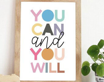 Girls Bedroom Prints, Motivational Print, Girls Nursery Prints, Playroom Prints, Girls Bedroom Decor, Girls Nursery Wall Art, Girls Wall Art