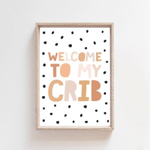 Welcome To My Crib Print, Girls Nursery Prints, Girls Bedroom Decor, Girls Nursery Wall Art, Girls Nursery Decor, Girls Bedroom Prints, Baby