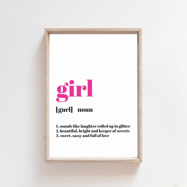 Girl Definition Etsy
