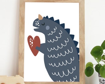 Rawr Means I Love You In Dinosaur, Dinosaur Prints, Playroom Prints, Boys Nursery Prints, Boys Decor, Dinosaur Wall Art, Dinosaur Poster