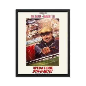 Once Upon a Time in Hollywood Poster, Rick Dalton print, Operazione Dynomite, Quentin Tarantino, Classic Movie Decor, Gift for Him