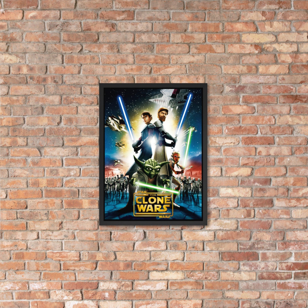 Clone Wars Poster Animated Star Wars Print Unique Gift for Him the ...