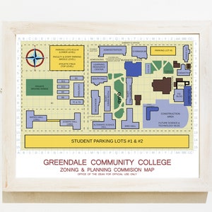 Community Tv Show Poster, Greendale Community College Map, Greendale Print, community tv show, map of greendale campus, community print