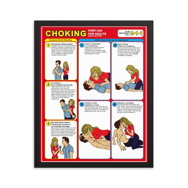 New Girl cpr Poster, sexy CPR poster, New Girl poster, Funny CPR poster, choking first-aid, choking poster cpr, cpr poster, New Girl print