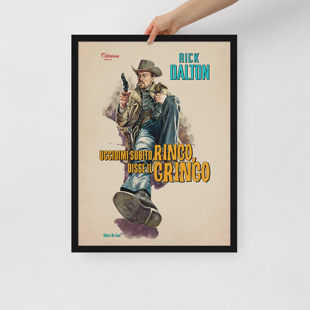 Once Upon a Time in Hollywood Poster Rick Dalton Movie Etsy