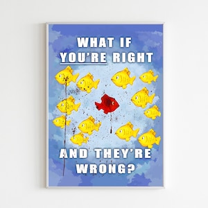 Fargo inspiriertes Poster, Was wäre, wenn Sie richtig sind, zum Nachdenken anregendes Poster, Fargo Druck, Einzigartiges Wohndekor, Fargo TV-Show Poster