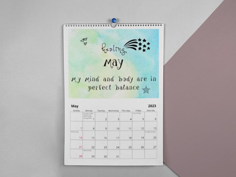 2024 Affirmation Calendar for Positive Well Being Unique Gift With 2024 Affirmation Calendar for Positive Well Being Unique Gift With