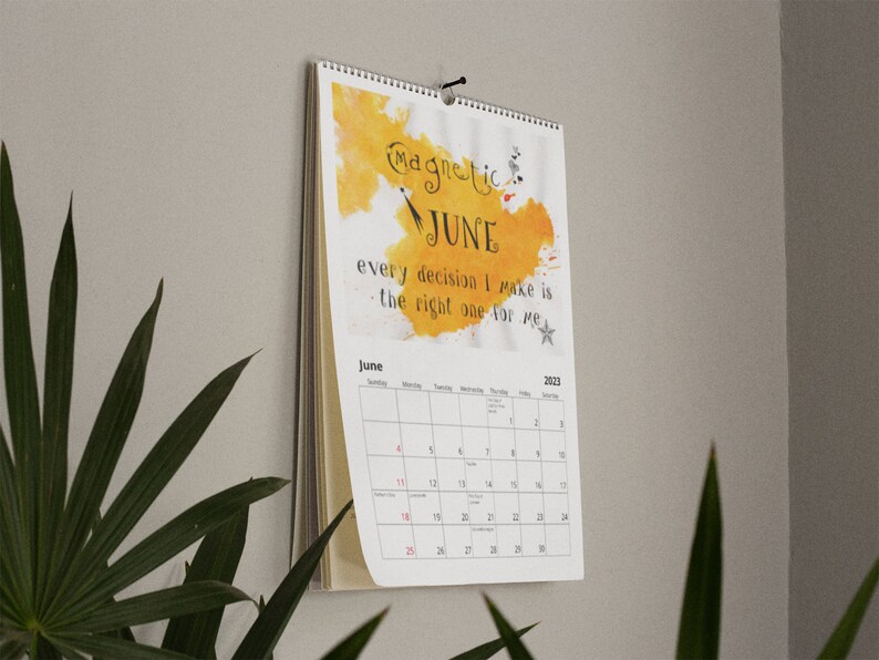 2024 Affirmation Calendar for Positive Well Being Unique Gift With