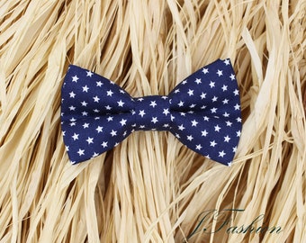 Blue Navy Bowtie, Baby Bowtie, Kid Bowtie, Boy's Bowtie, Men's Bowtie, Wedding Accessories, Gift Men's Bowtie, Handmade Bowtie, Cotton Bowtie