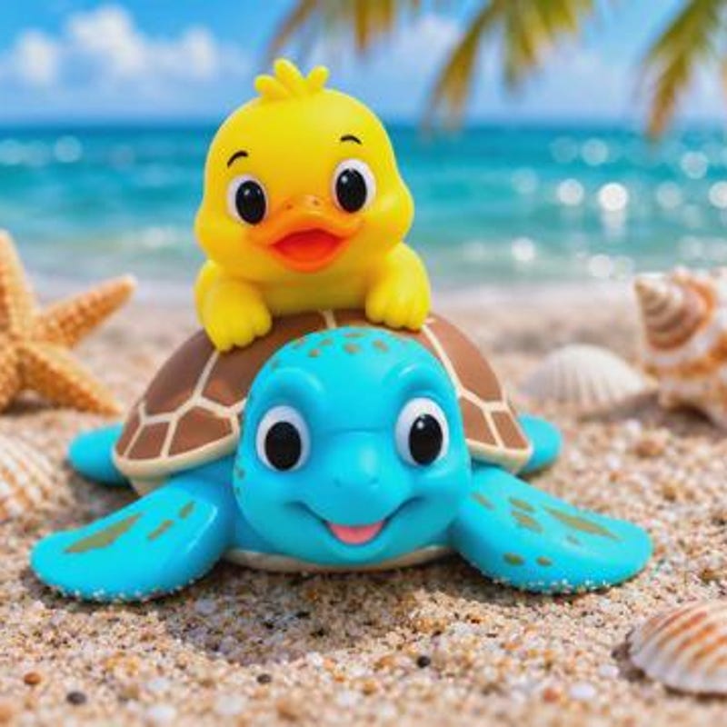 Duck With Turtle - Etsy