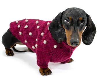 Dog sweater - Handmade dog sweater - handknitted dog jumper - dog clothes - pet clothing - gift for pet - gift for dog