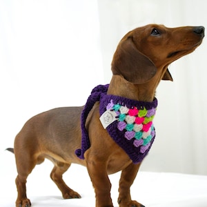 Crochet dog scarf - crocheted dog bandana - pet scarf - pet bandana - dog gift - dog mom gift - pet accessories - pet clothes- dog supplies