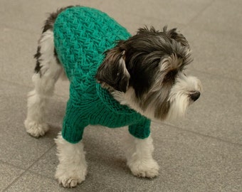 Handmade dog sweater for small dogs - handknitted dog jumper for medium dogs- wool dog sweater for large dogs - dog clothes