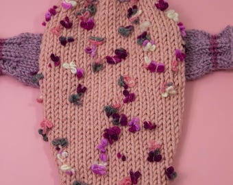 Dog sweater - Handmade wool dog sweater - handknitted dog jumper - dog clothes - pet clothing - gift for pet - gift for dog