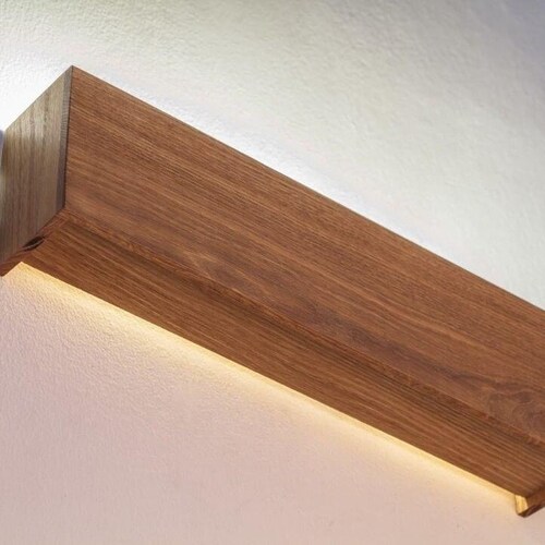 Oak wall sconce Led shops wall lighting Plug in wall lamp