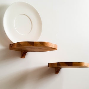 floating plant shelf wooden shelves minimalist wall shelf apartment decor