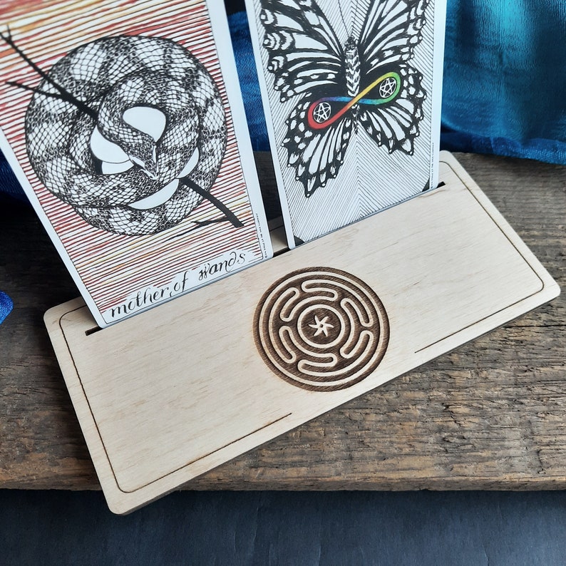 Tarot card stand HECATE Oracle card holder Tarot card holder Etsy