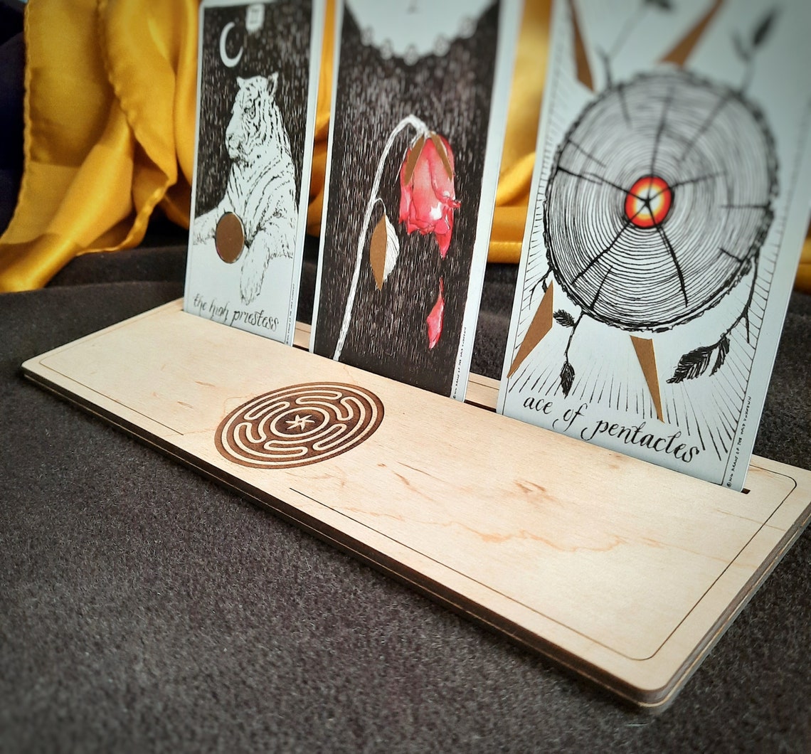Tarot card stand HECATE Tarot card holder Personalized board Etsy