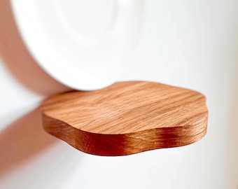 Oak Floating Shelves | Small Wall Shelves for Plants, Books, Keys, Candles | Boho Minimalist Decor
