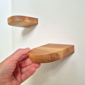 Square shelf with rounded corners. Minimalist modern floating shelves. Small wall decor. Unique 5th Anniversary Gift from Ukraine