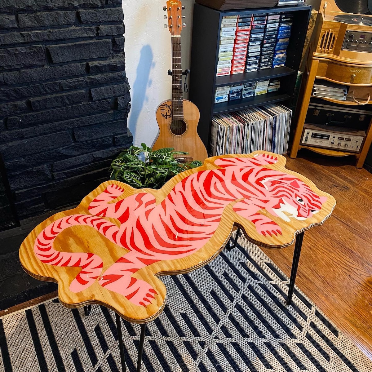 Pink Tiger Coffee Table - Etsy