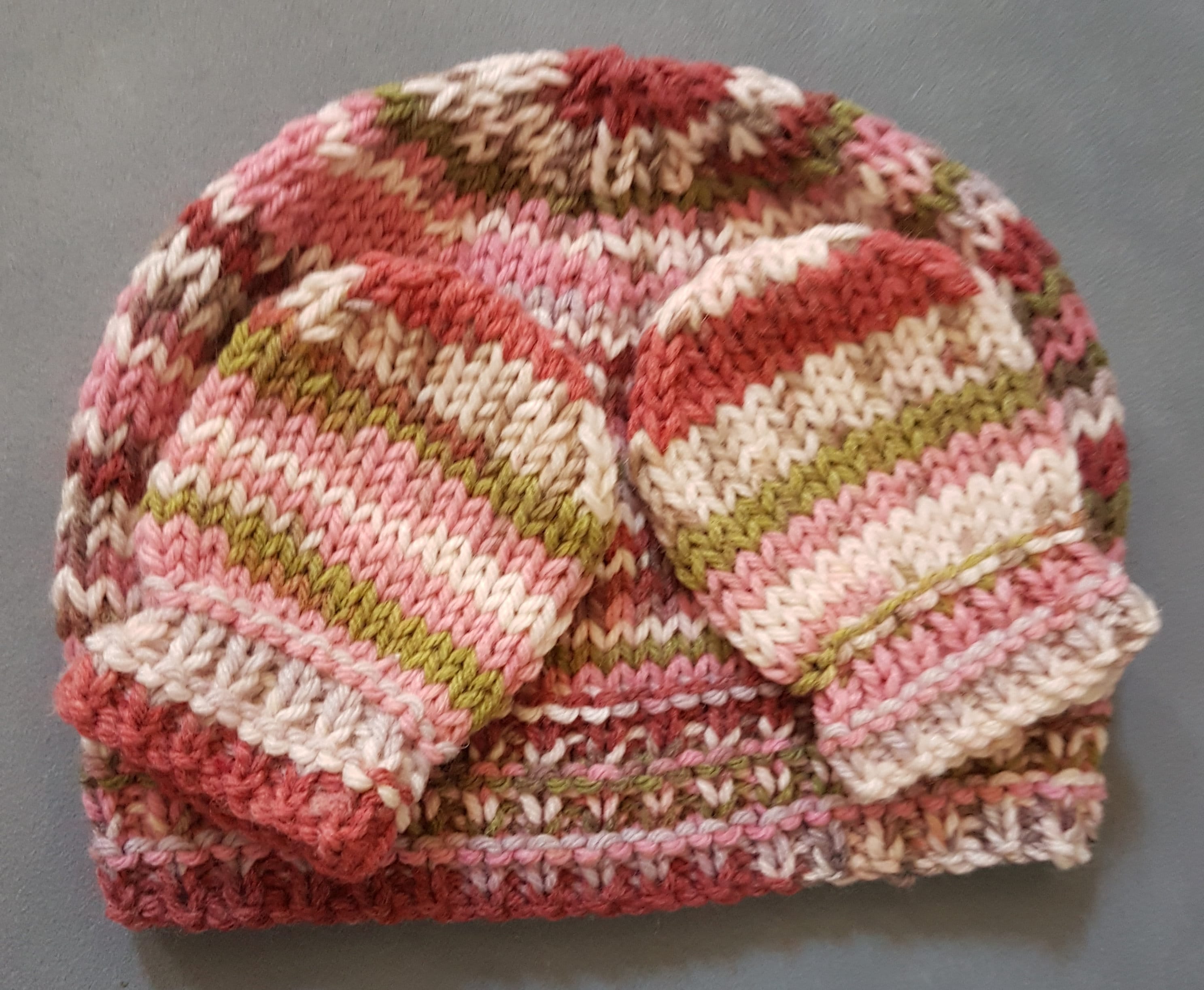 Hand Knitted Baby Hat and Mittens Set in a Soft Colourful Etsy