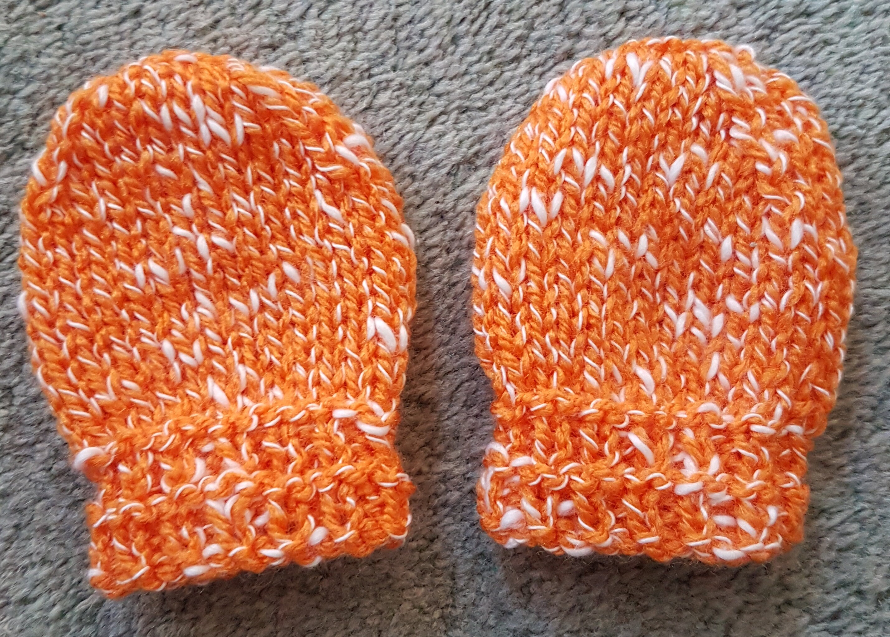 Hand Knitted Baby Hat and Mittens Set in a Soft Colourful Etsy