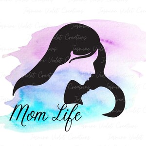 Vida de mamá - Mamá bebé - Imagen digital - Imágenes - Archivo PNG - descarga instantánea - Mamá - Madre - Mami Silueta de madera Camisetas de lactancia Nueva mamá