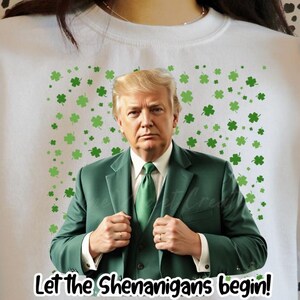 Trump St. Patricks Day-St Paddys day-image numérique-images-fichier PNG-téléchargement immédiat-manigances maga irlandaise de la Saint-Patrick de mars