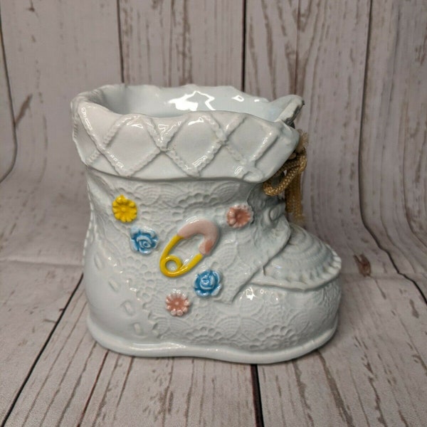 VTG Napcoware Blue Baby Newborn Bootie Bank 9978 Japan