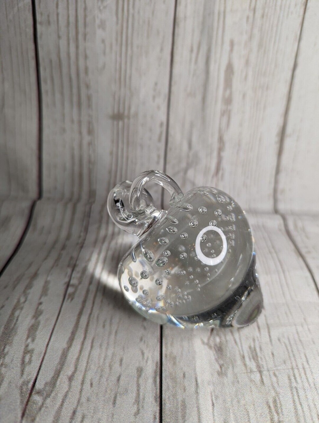 Levay Art Crystal Glass Strawberry Paperweight Signed Etsy