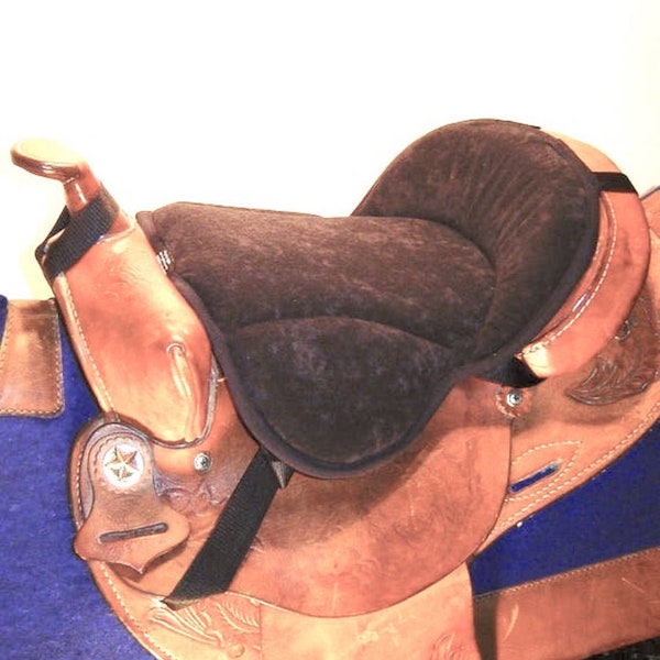 Western Seat Saver brown cushions for  horse saddles