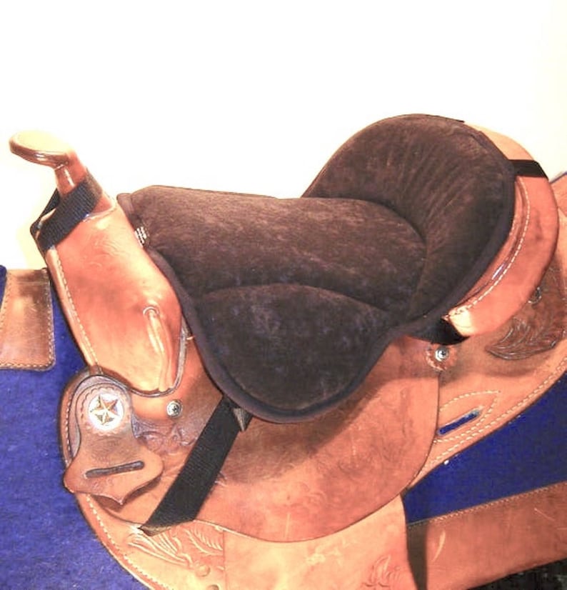 Western Seat Saver Brown Cushions for Horse Saddles Etsy