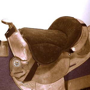 Cojines negros Western Seat Saver para sillas de montar de caballo