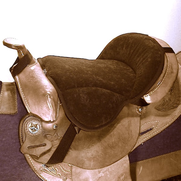 Western Seat Saver black cushions for  horse saddles