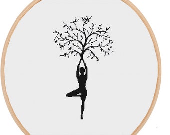 Yoga Cross Stitch Etsy