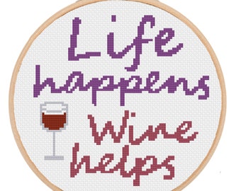 Funny cross stitch pattern pdf, modern cross stitch pattern