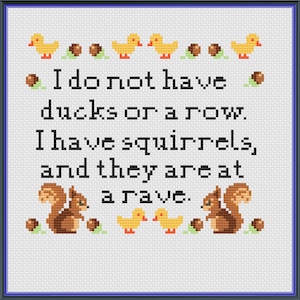 Squirrels at a rave cross stitch pattern PDF, modern cross stitch, funny cross stitch