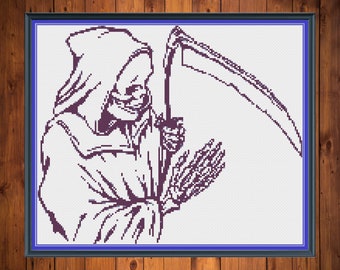 Death cross stitch pattern PDF, death cross stitch, simple cross stitch