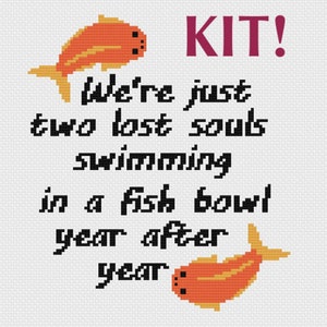 Pink Floyd lyrics cross stitch kit, cross stitch kit, embroidery kit