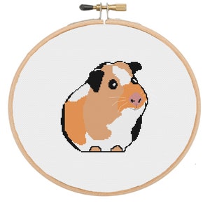 Guinea Pig cross stitch pattern PDF, guinea pig cross stitch